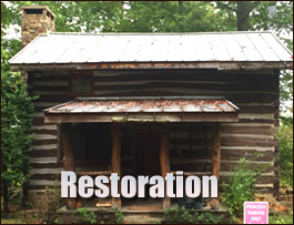Historic Log Cabin Restoration  Randolph County, North Carolina